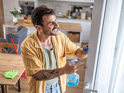 Person-cleaning-home