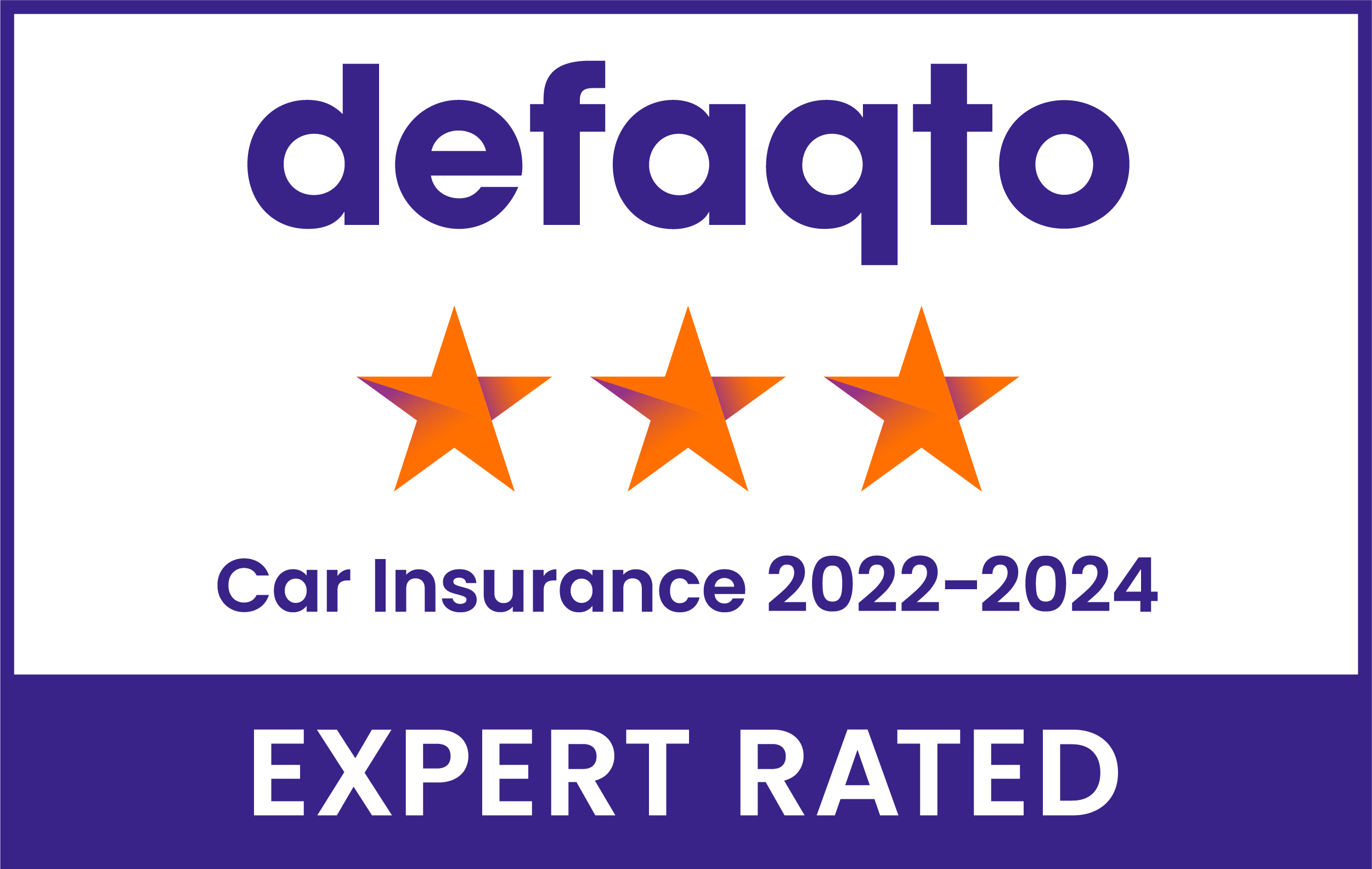 The Defaqto 3 Star rated logo