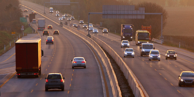 Cars on a motorway