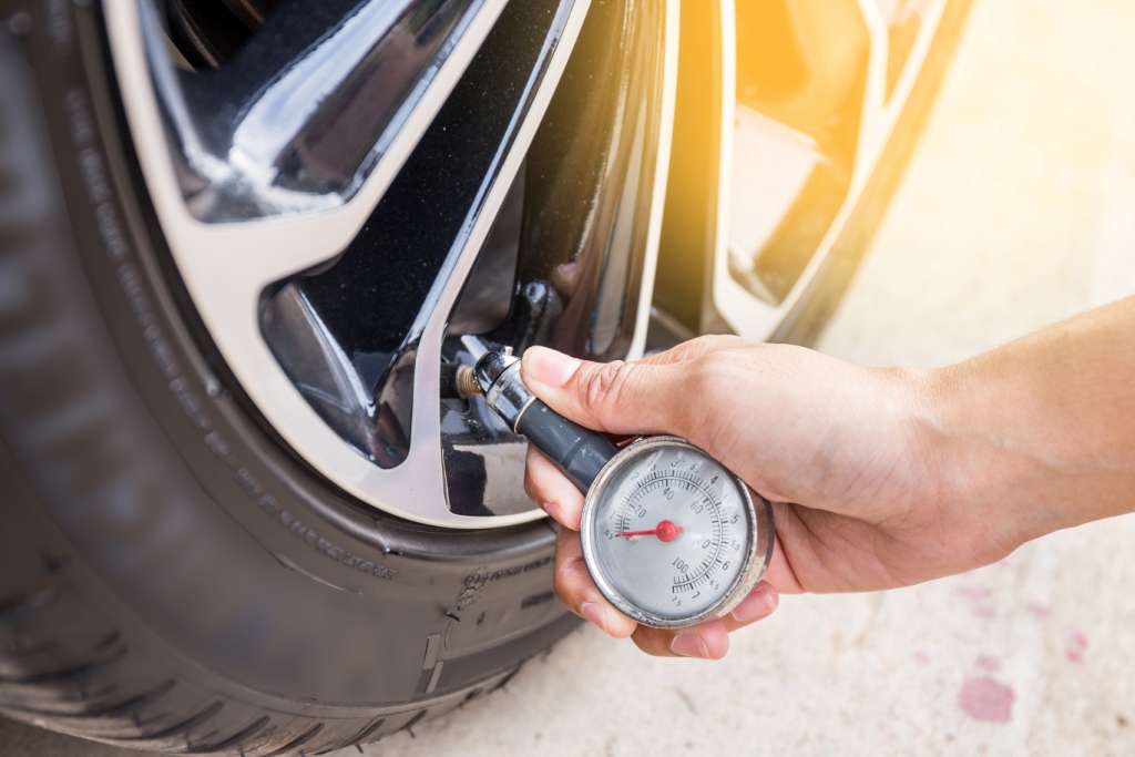 checking tyres